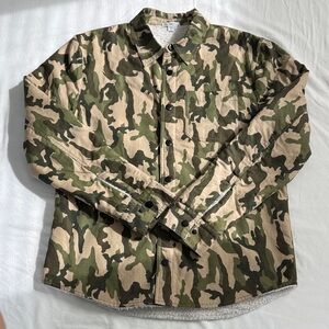 James Perse Sherpa-lined shirt